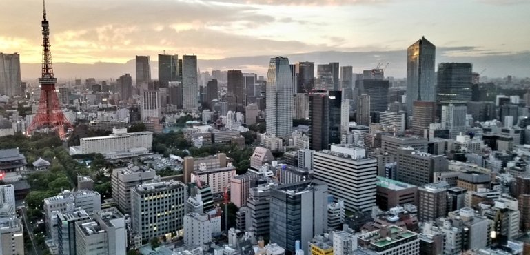View from Word Trade Center Bldg. Observatory, Tokyo. Unfortunately the building going to be demolished.