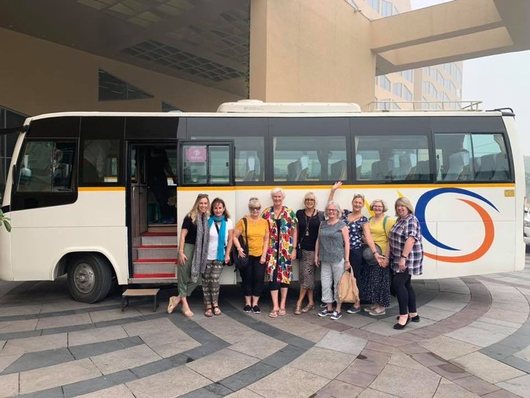 Group of girls we organised a tour in Delhi 