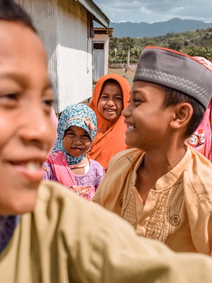 Village Children in Flores Indonesia