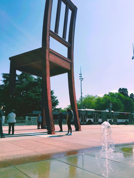 Broken Chair Statue