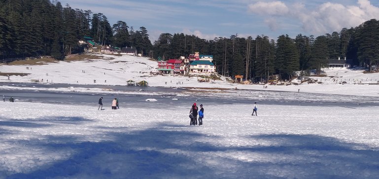 The Frozen Khajjiar Lake.....