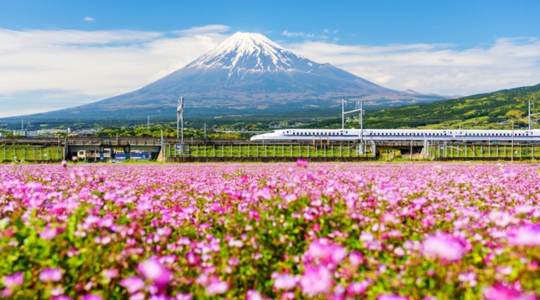 Shinkansen and Mt. Fuji