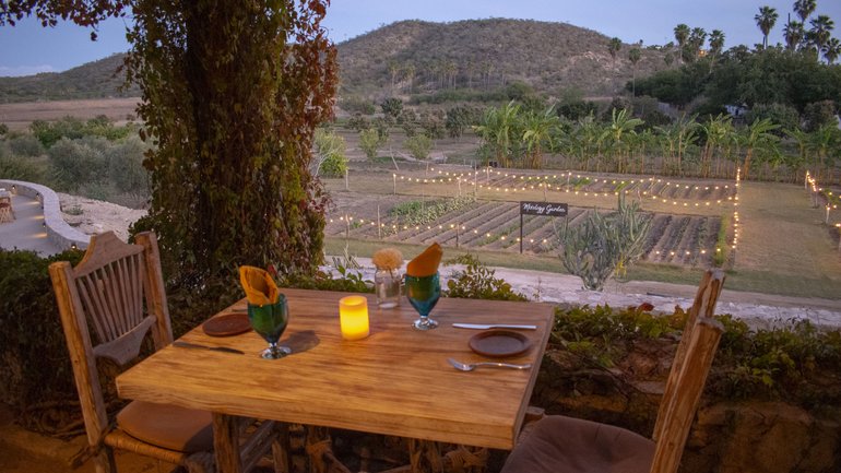 Overlooking the farm at Los Tamarindos