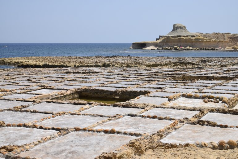 The Salt Pans at Zwejni Bay, Gozo