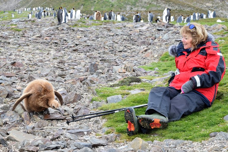 Me with the King Penguins in South Georgia 