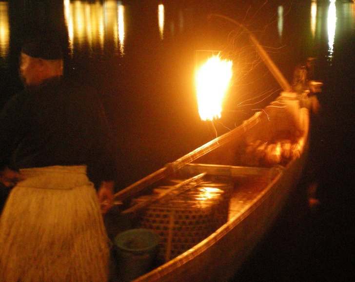 A fisherman in his boat