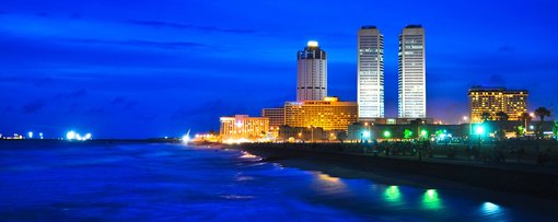 Sunset at the Galle Face Green Promenade