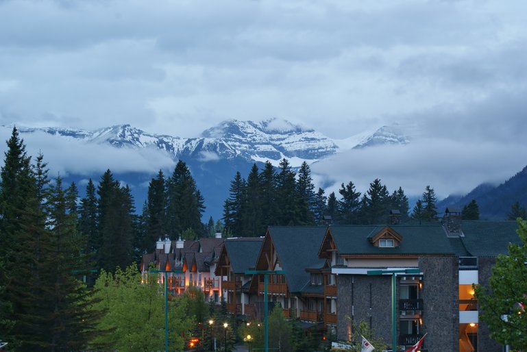 Banff, view from my hotel room