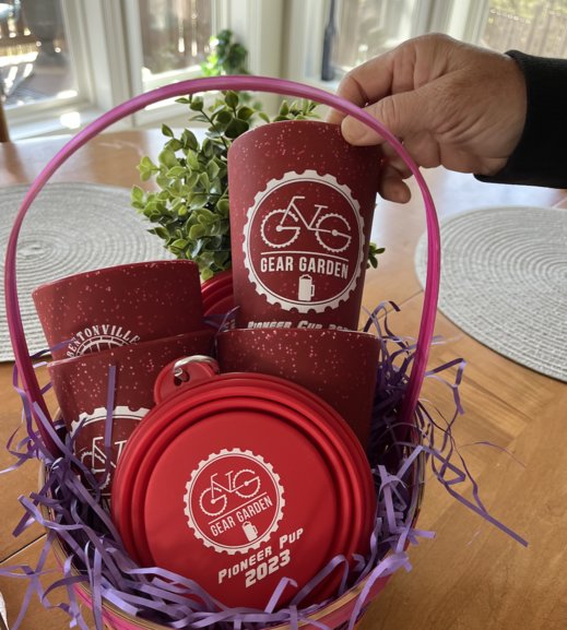 Pioneer Cups, take them with you riding and stop at the Gear Garden for a post ride beer. 
