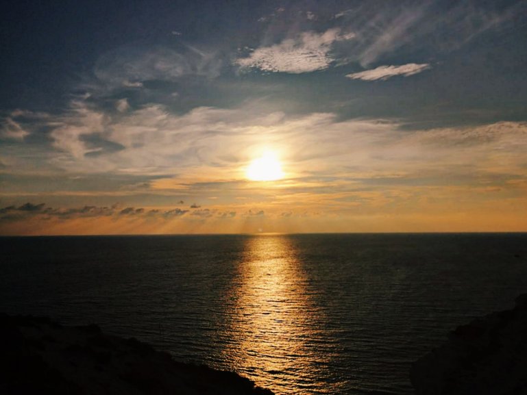 View from the cliff of Petra tou Romiou