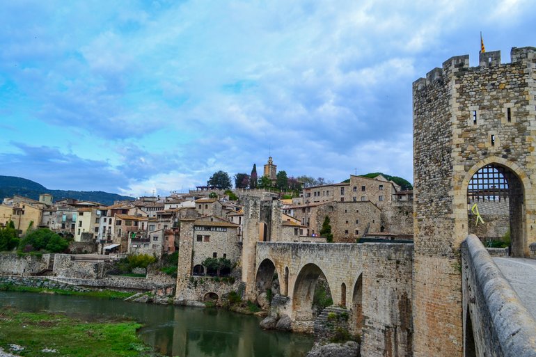 The medieval town of Besalú is only a short bus journey from Girona 
