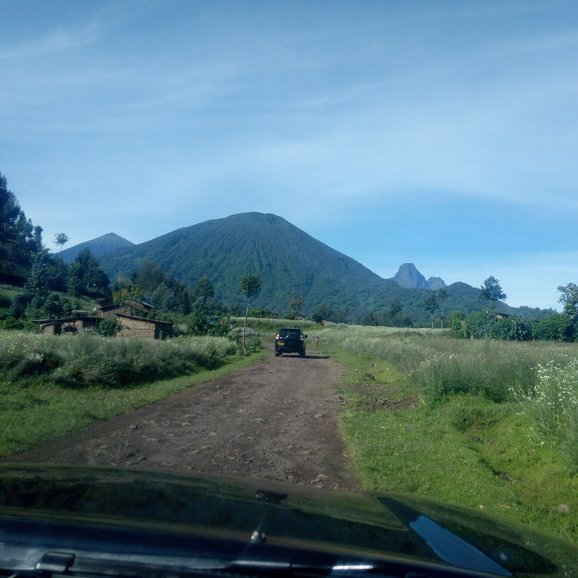 Bisoke Mountain in the volcano National Park