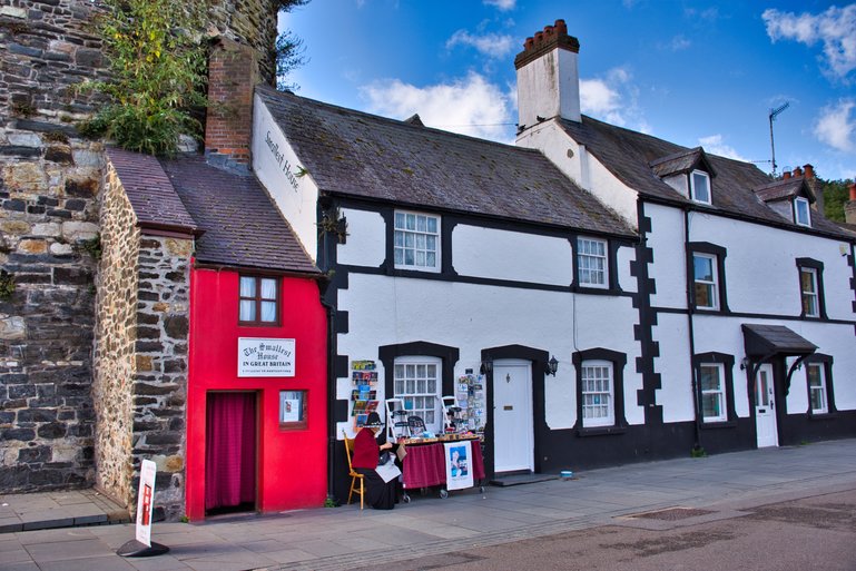 The little red house at the end of the row of houses