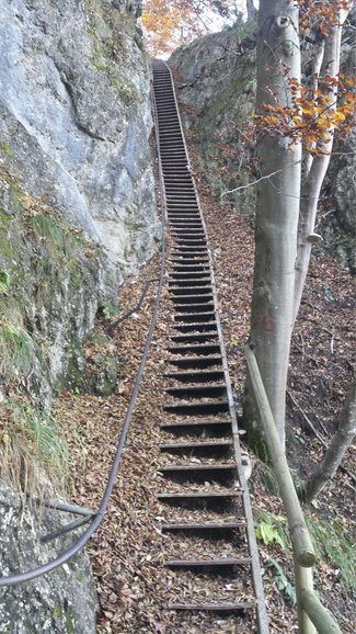 Impressive set of stairs on the way