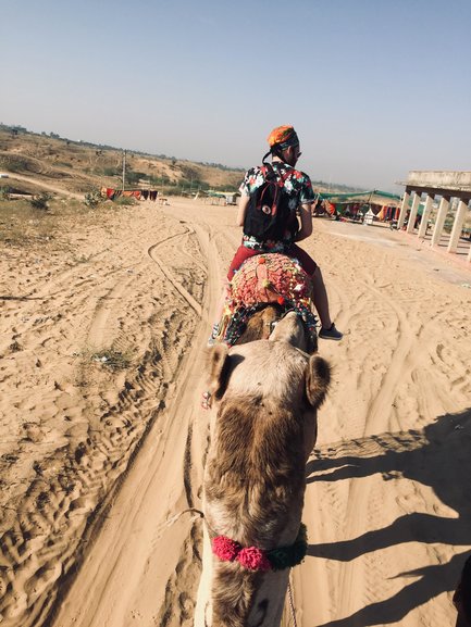 On a camelsafari in the Thar desert 