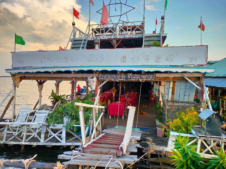 Restaurant in Tonle Sap Lake