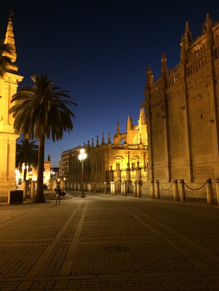 Seville at night