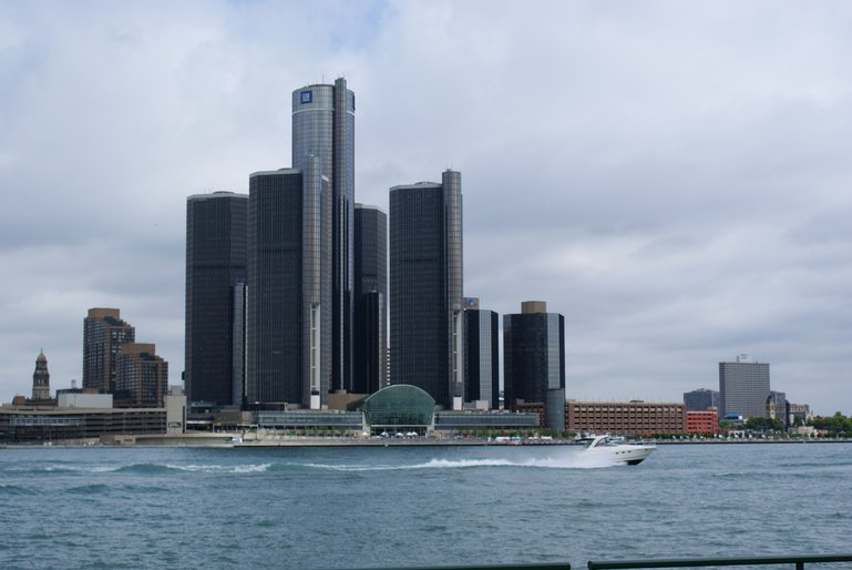 Detroit, Michigan - photo taken from Canada