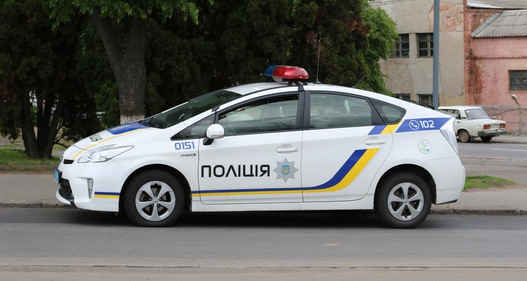 Ukrainian police car