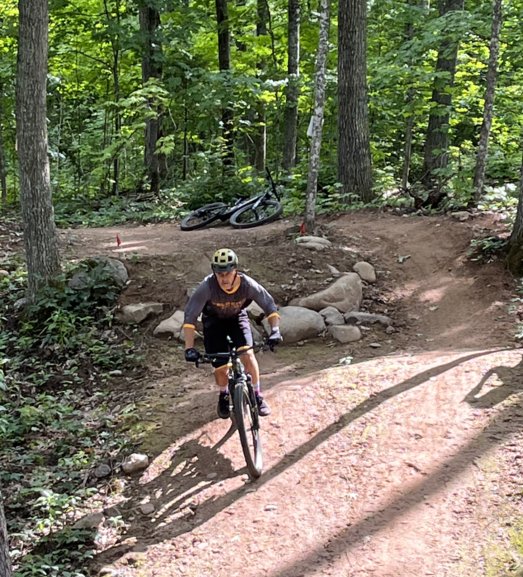 Josh riding Evenflow and Once, new trails at CAMBA