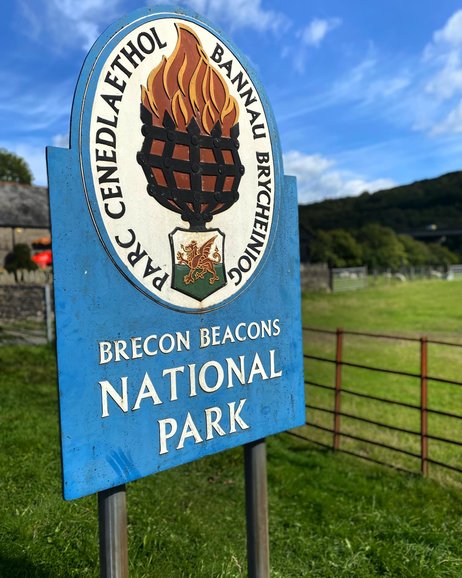 Brecon Beacons National Park sign