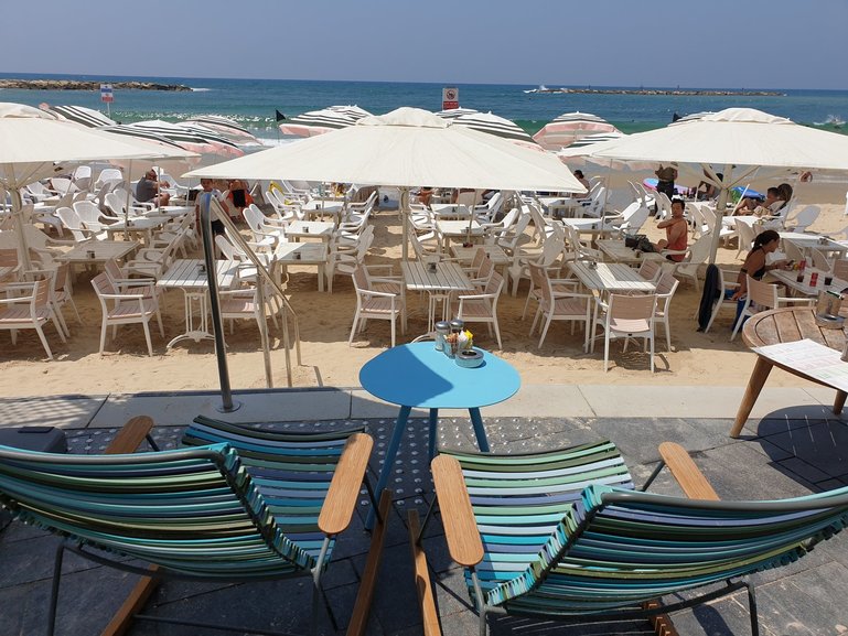 Tel Aviv beach front.