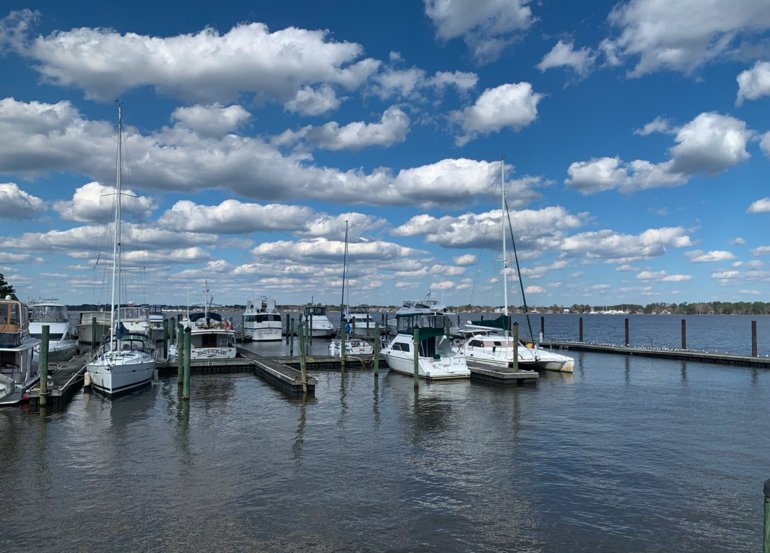 New Bern harbor, North Carolina