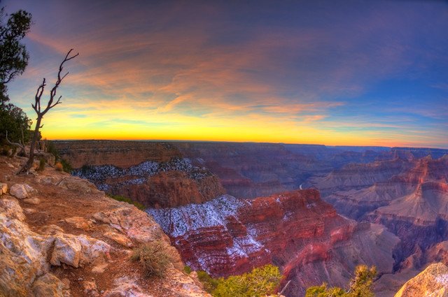 sunset at the Grand Canyon