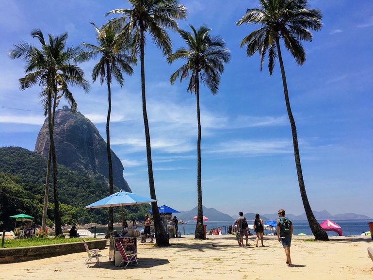 Praia Vermelha - the starting point of Morro da Urca hike