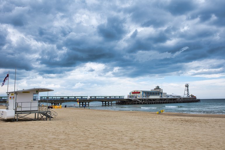 A visit to the beach in Bournemouth is one of the attractions to enjoy on your weekend