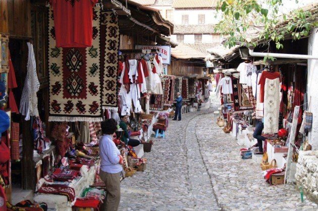 the old shops that have shelter Jews families  in Kruje 