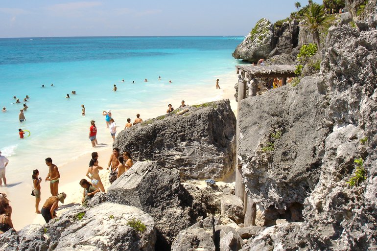 Mayan Beach at Tulum, Mexico