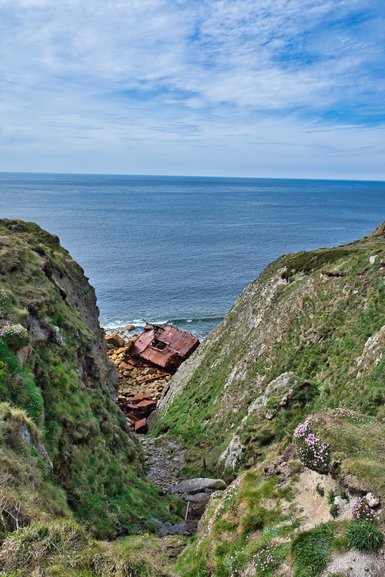 What remains of the wreck of RMS Mulheim