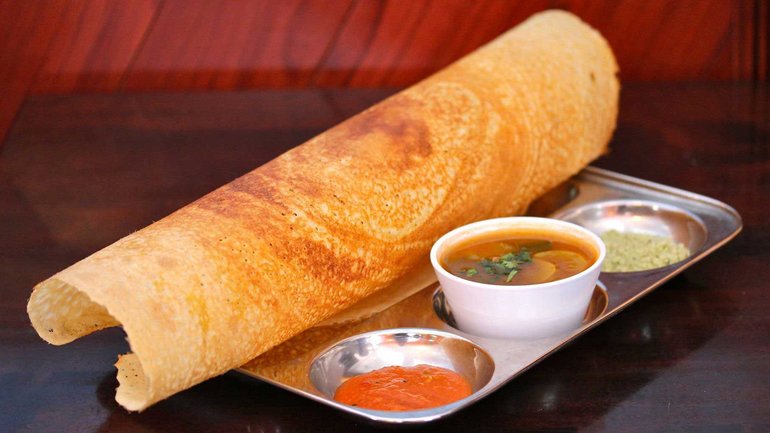 Dosa, a South Indian dish