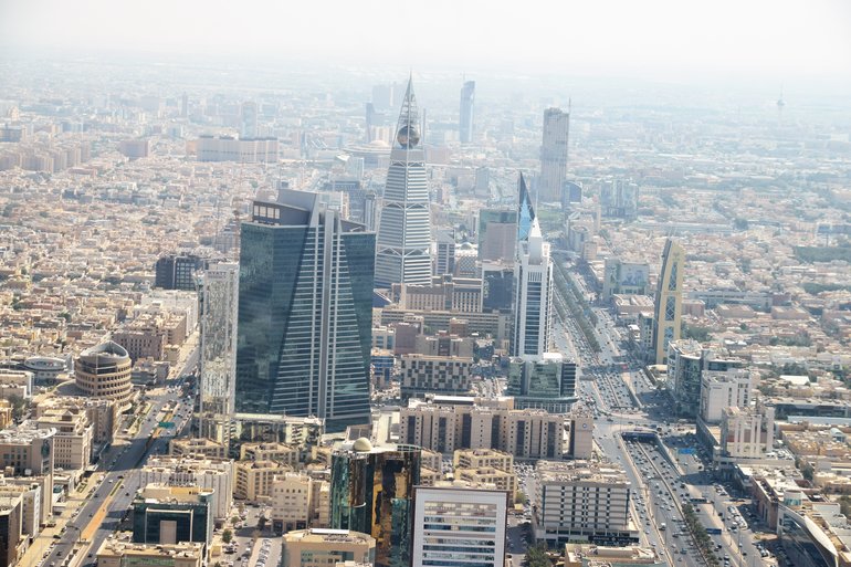 Riyadh seen from the Kingdom Tower