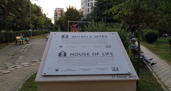 The memorial in Tirana the capital of Albania