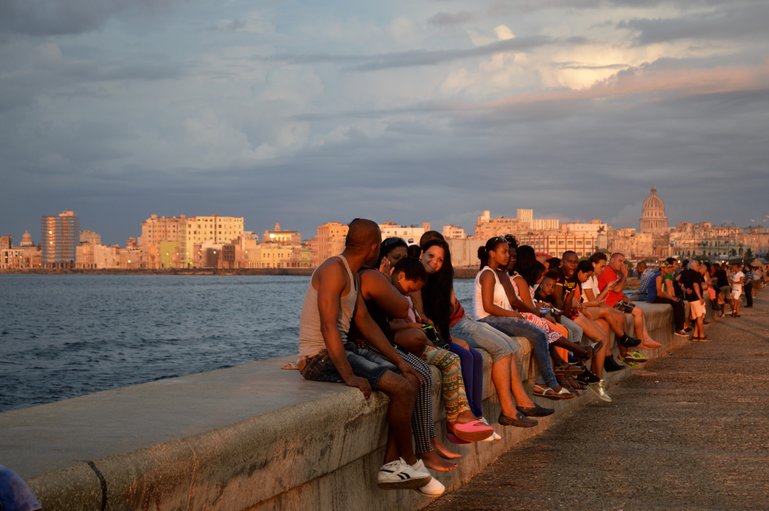 The Malecon is a very diverse kaleidoscope and is the most democratic space in Cuba 