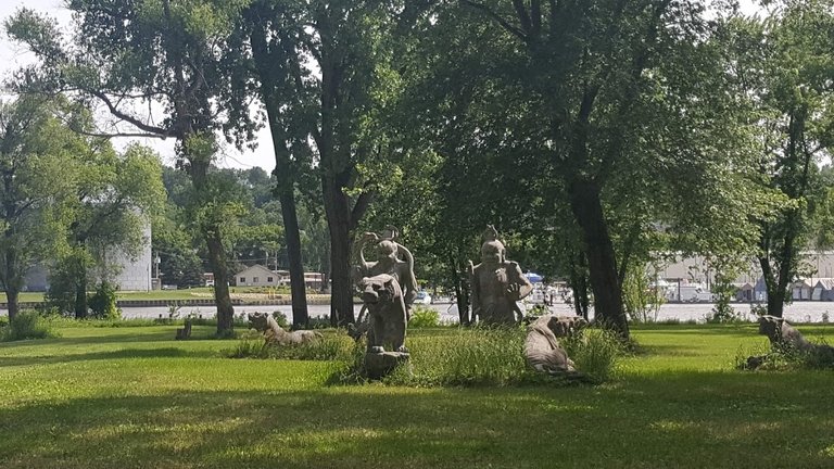 Sculptures on the MIssissippi Wisconsin