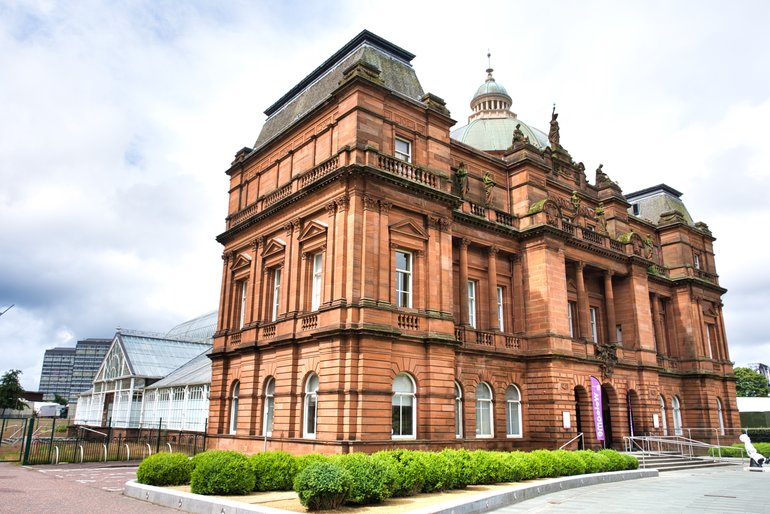 The Winter Gardens behind the People's Palace building