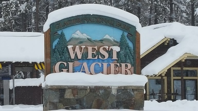 The entrance to West Glacier