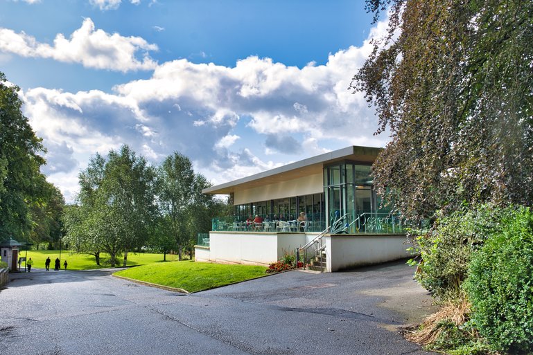 Take a break from the walk and refresh in the Peacock Room Café