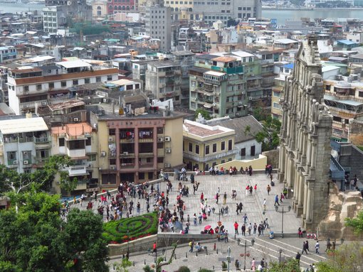 Avoiding crowds at Ruins of St. Paul in Macau