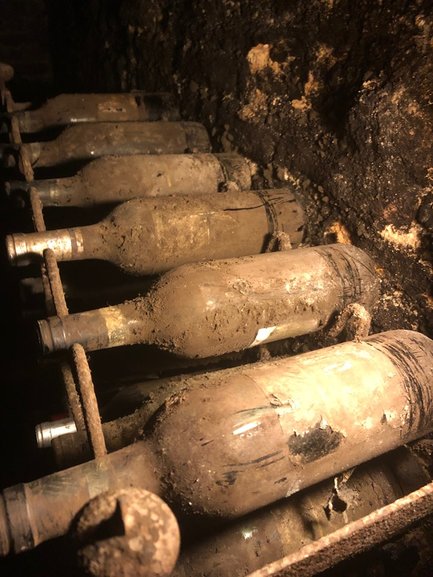 Old wine bottles