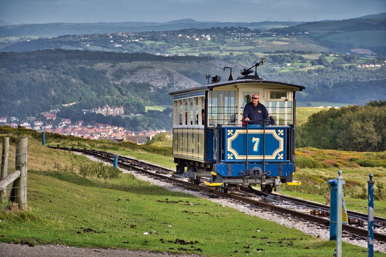 The Tram is heading up to the summit station