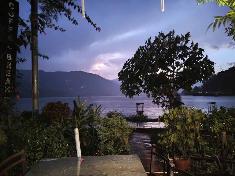 Cafe at the Phewa Lake