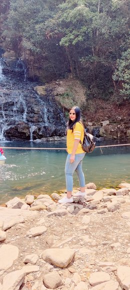 Me,got clicked in front of Elephant Waterfalls...