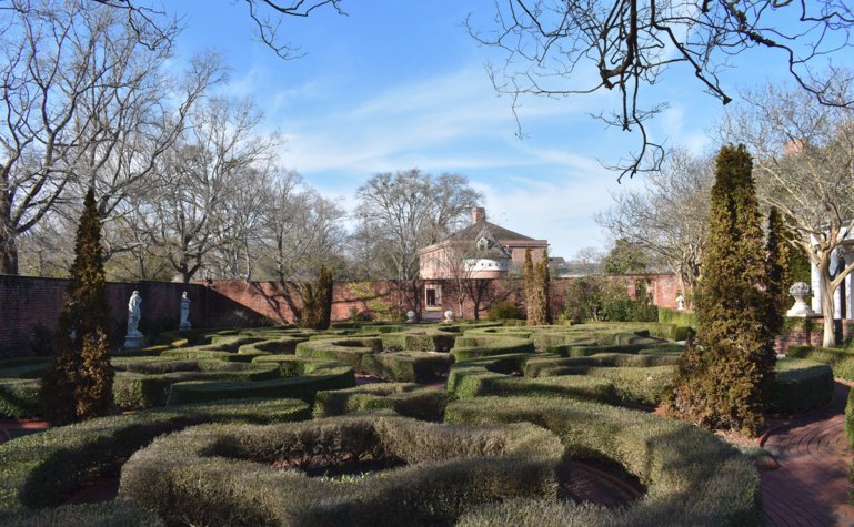 Tryon Palace and adjoining gardens.