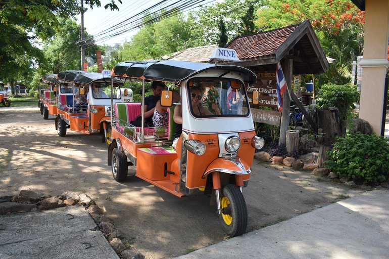 ENJOYING THE TUK TUKS