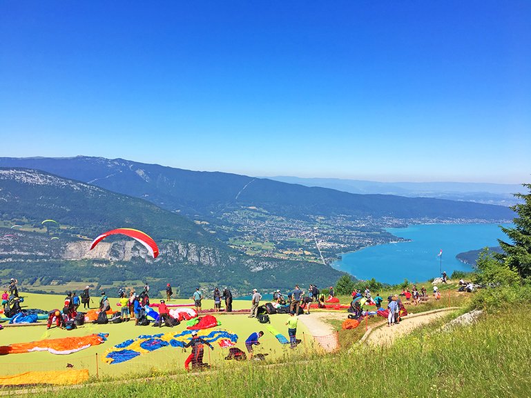 Col de La Forlcaz, Paragliding take-off