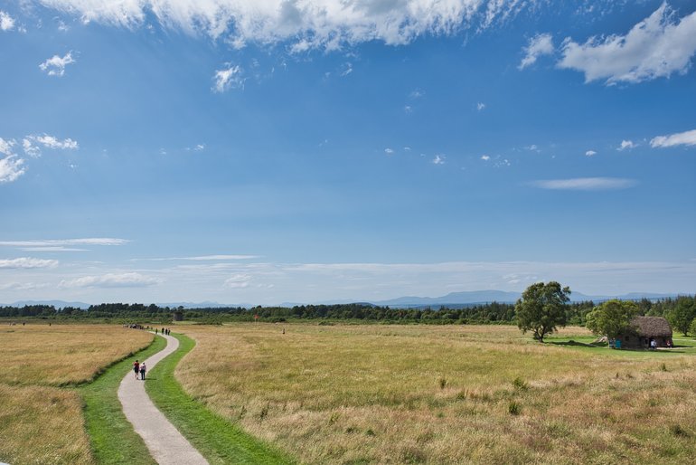 This is the view from the roof of the visitor centre of the vast expanse of land which holds the battleground that you can walk around